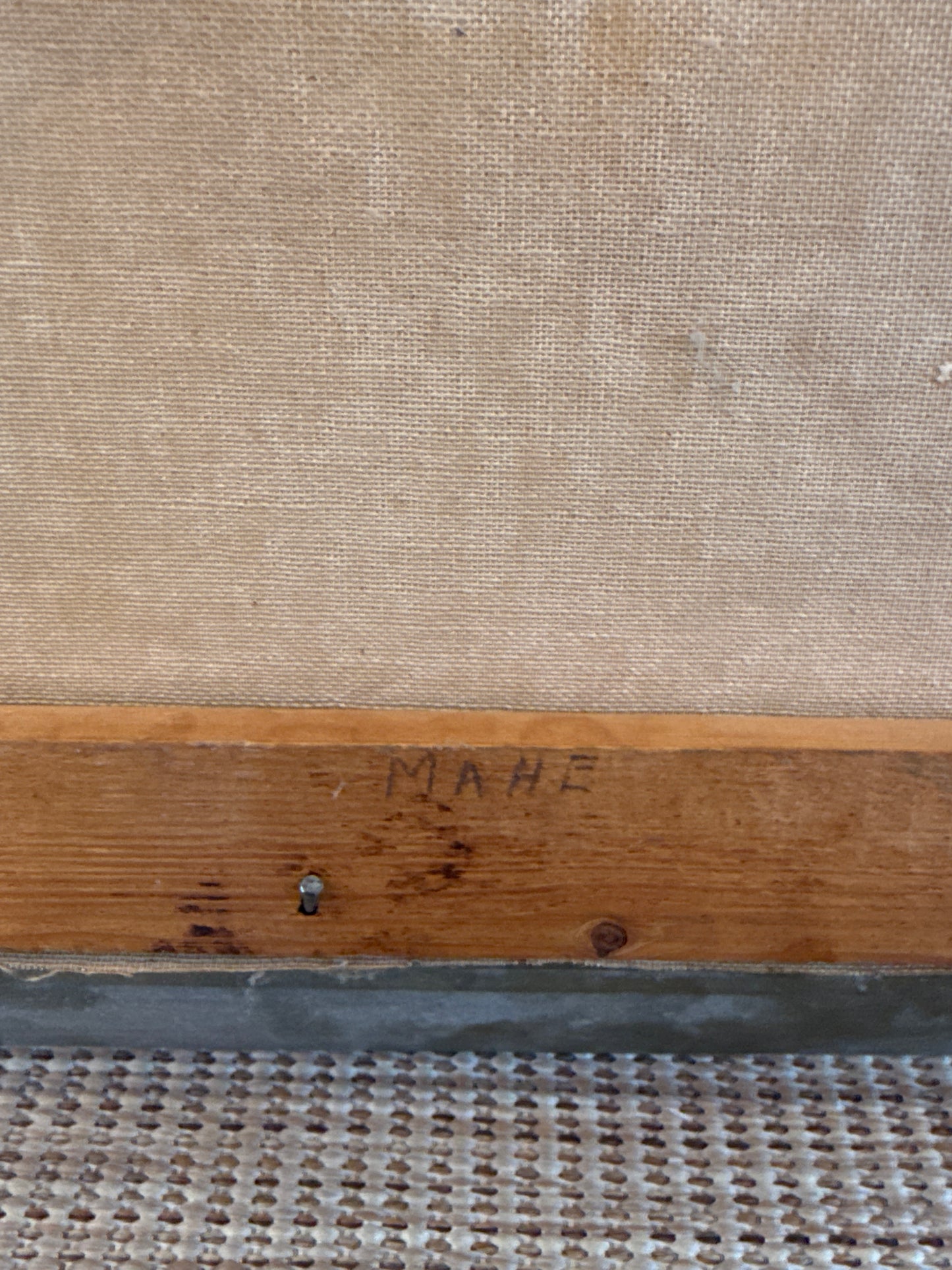 Framed Vintage Mahé Montmartre Paris Oil Painting | Sacré-Cœur Street Scene | Palette Knife Impasto