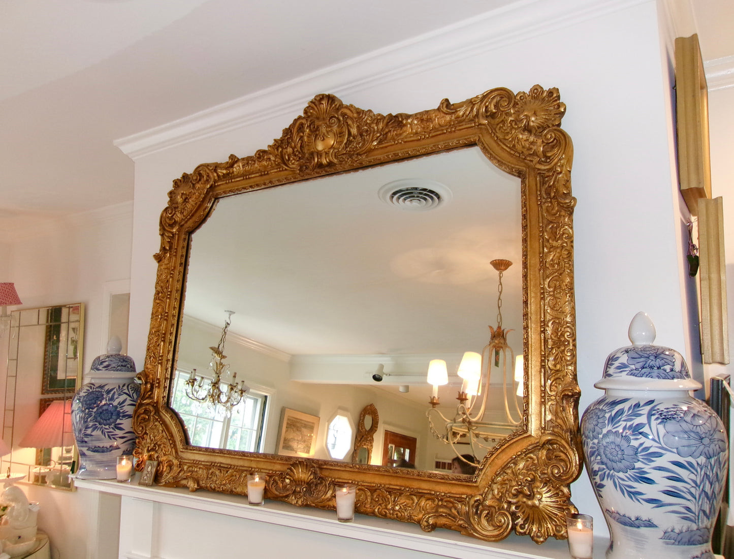 Vintage Gilded Gold Mirror