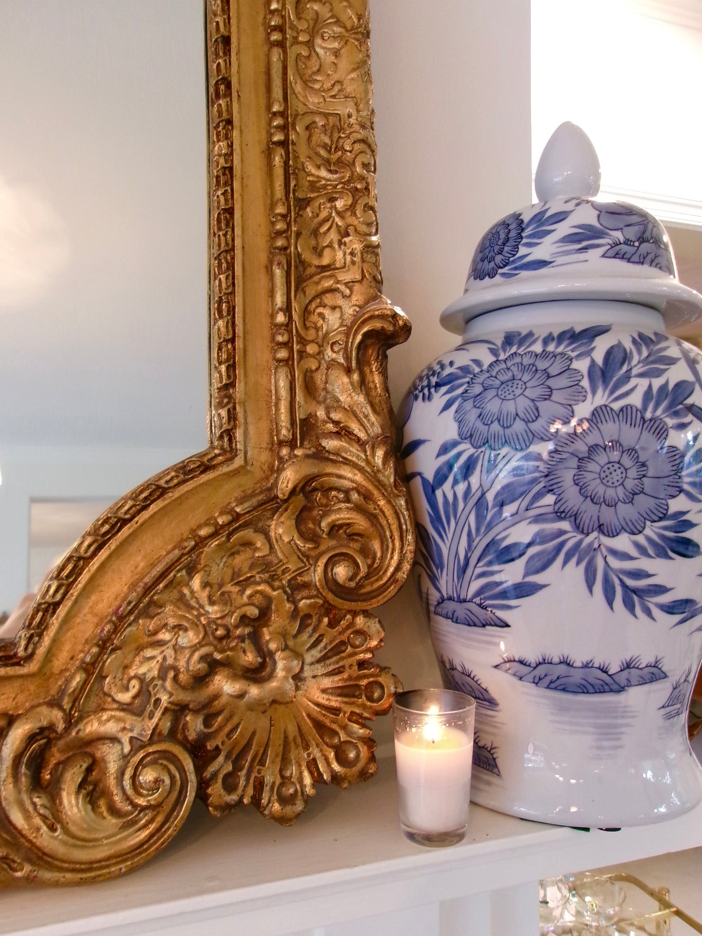 Vintage Gilded Gold Mirror