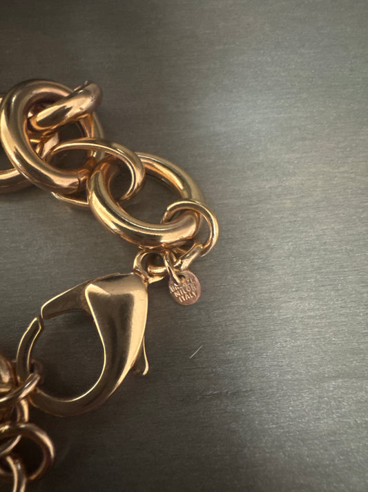 Vintage Milor Italy gold plated chain link