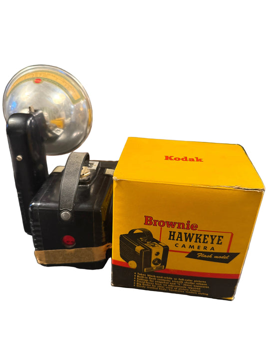 Brownie Hawkeye camera in original box