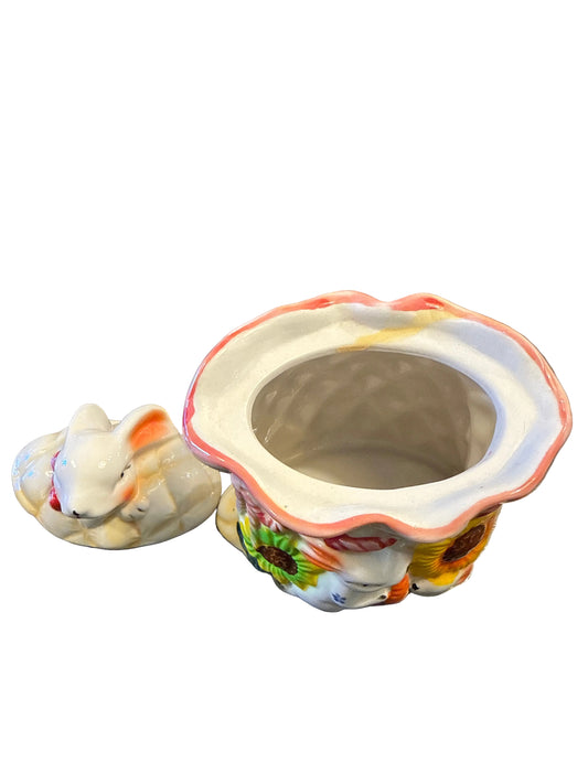 Easter bunny candy jar