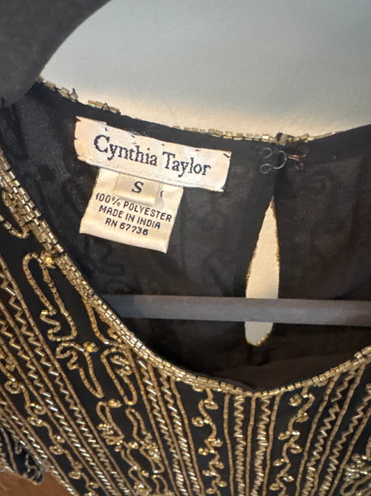 1990s handed beaded top