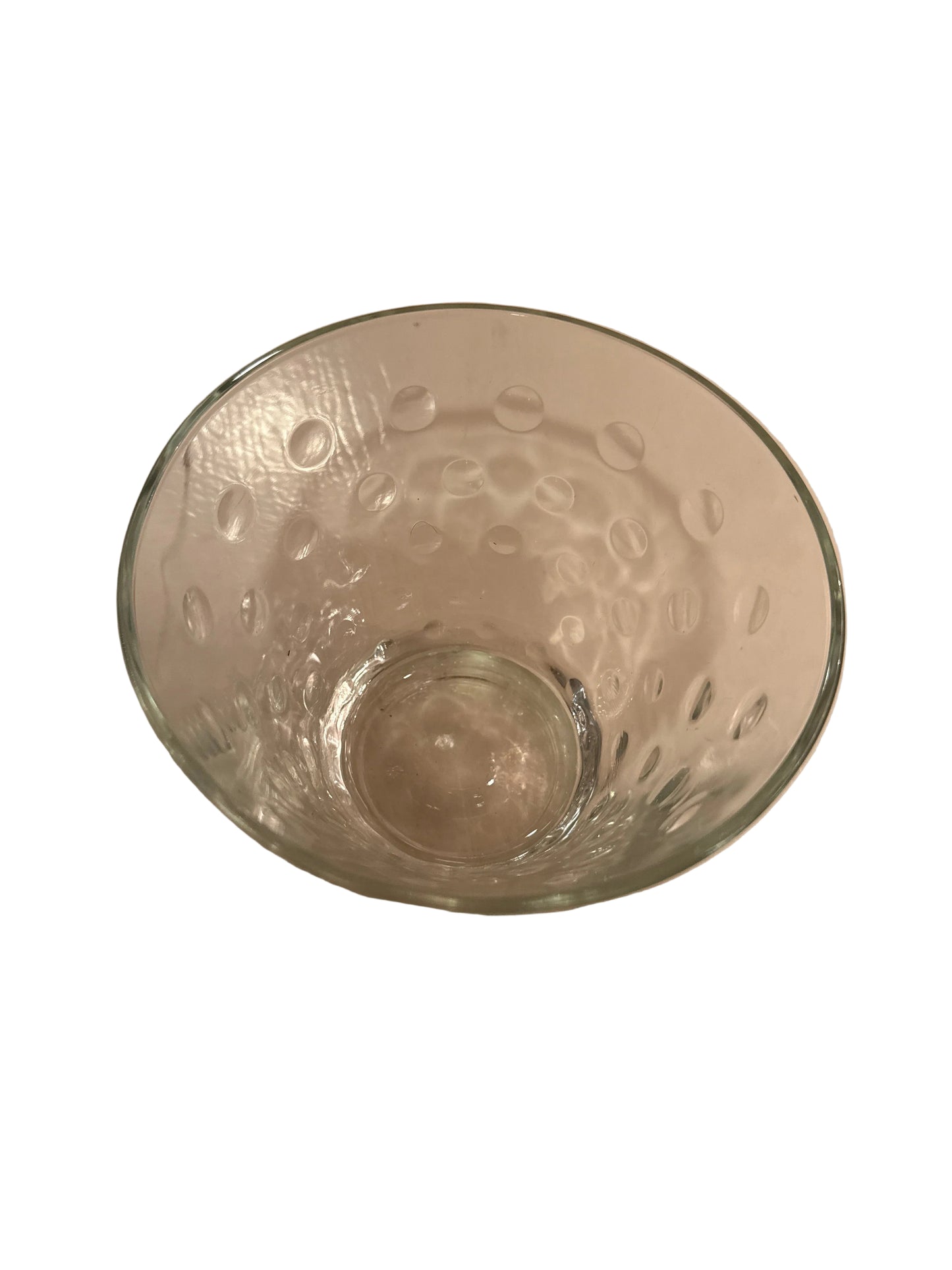 MCM Hazel Atlas Capri Dot Glass Ice Bucket