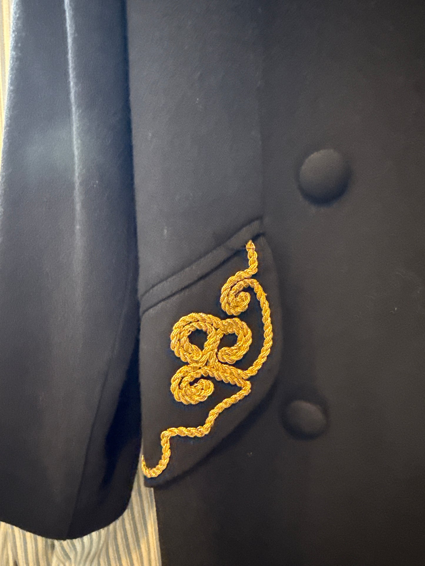 Gold roped captains Jacket