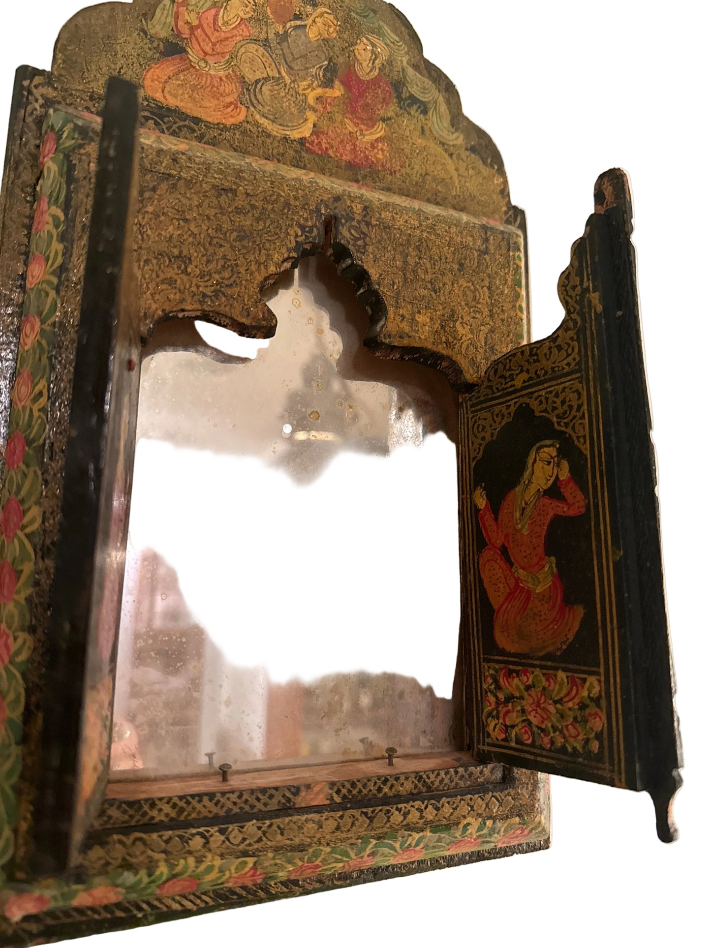 Antique Persian Qajar dynasty wall miror