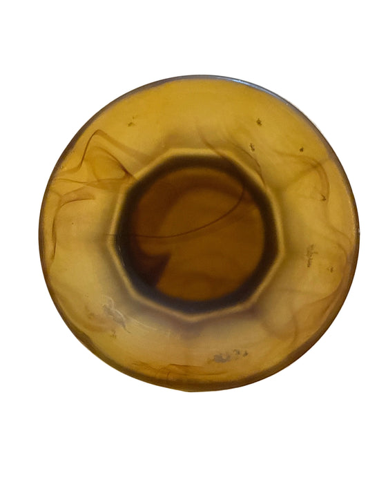 Davidson Amber Glass vase C1930’s