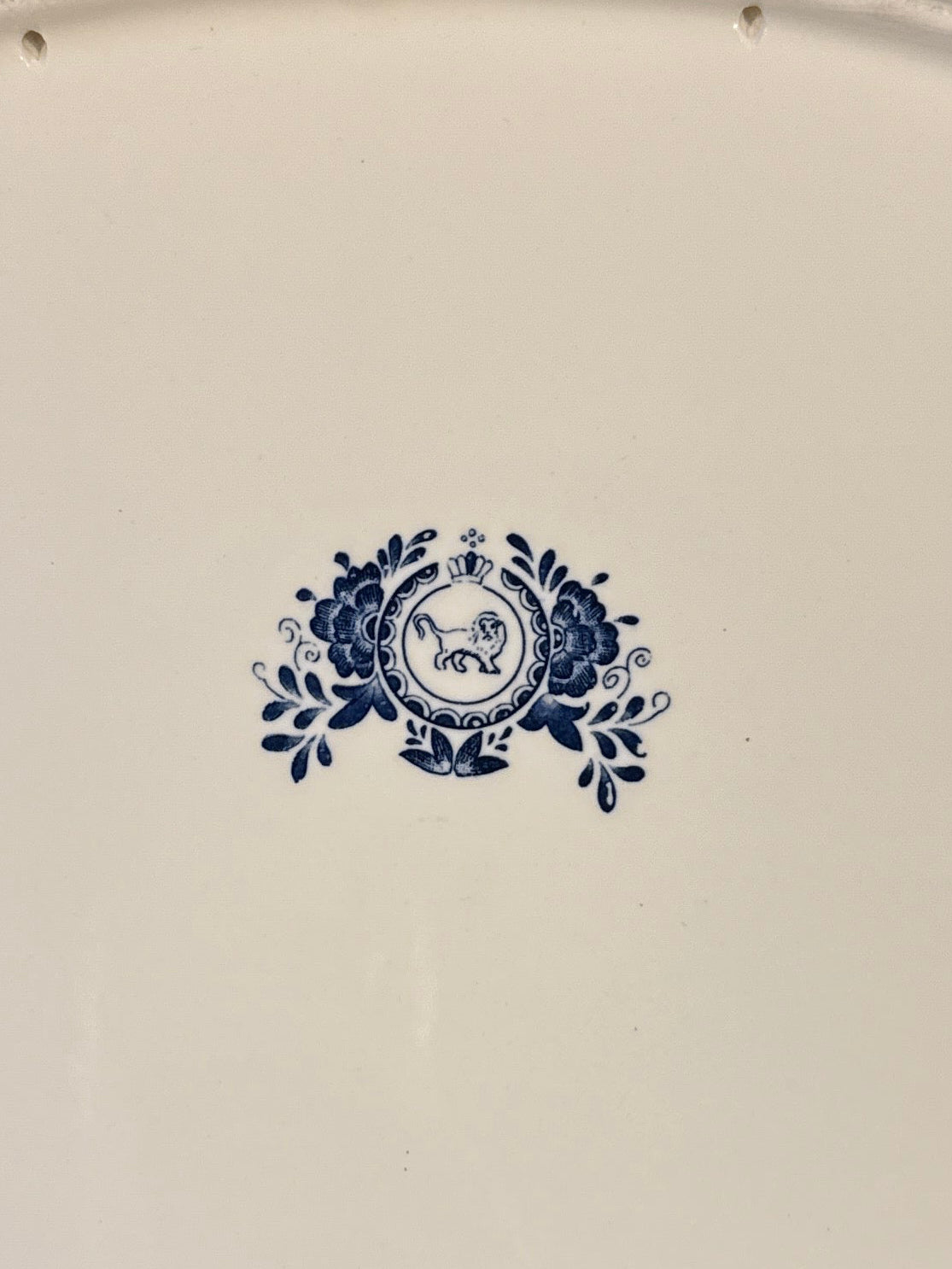 Vintage Blue & White “The Declaration of Independence” Transferware Platter