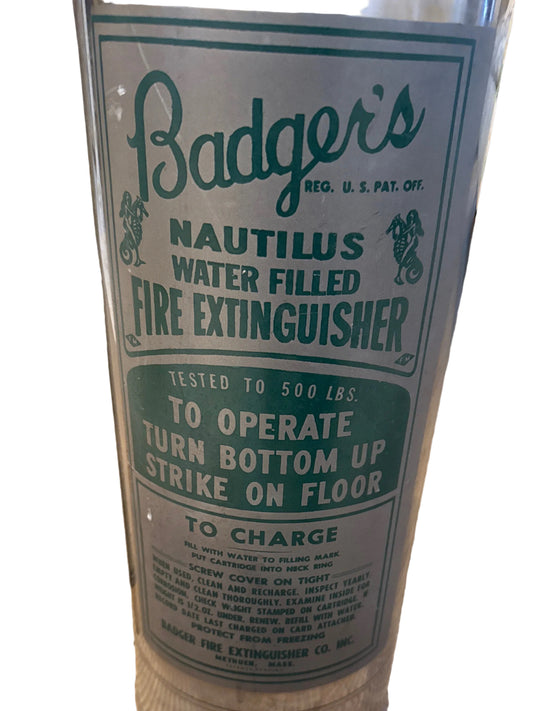 Vintage Badger fire extinguisher
