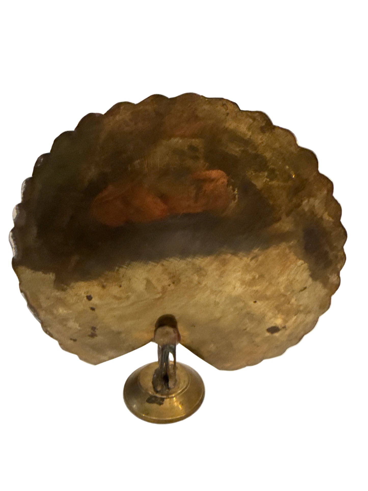 Vintage Brass Peacock