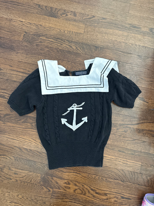 Vintage sailor anchor sweater tee