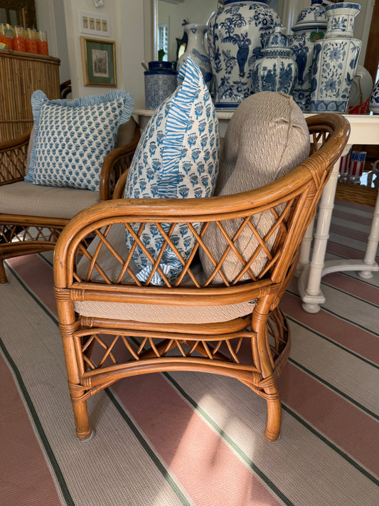 Bamboo chairs- a pair of