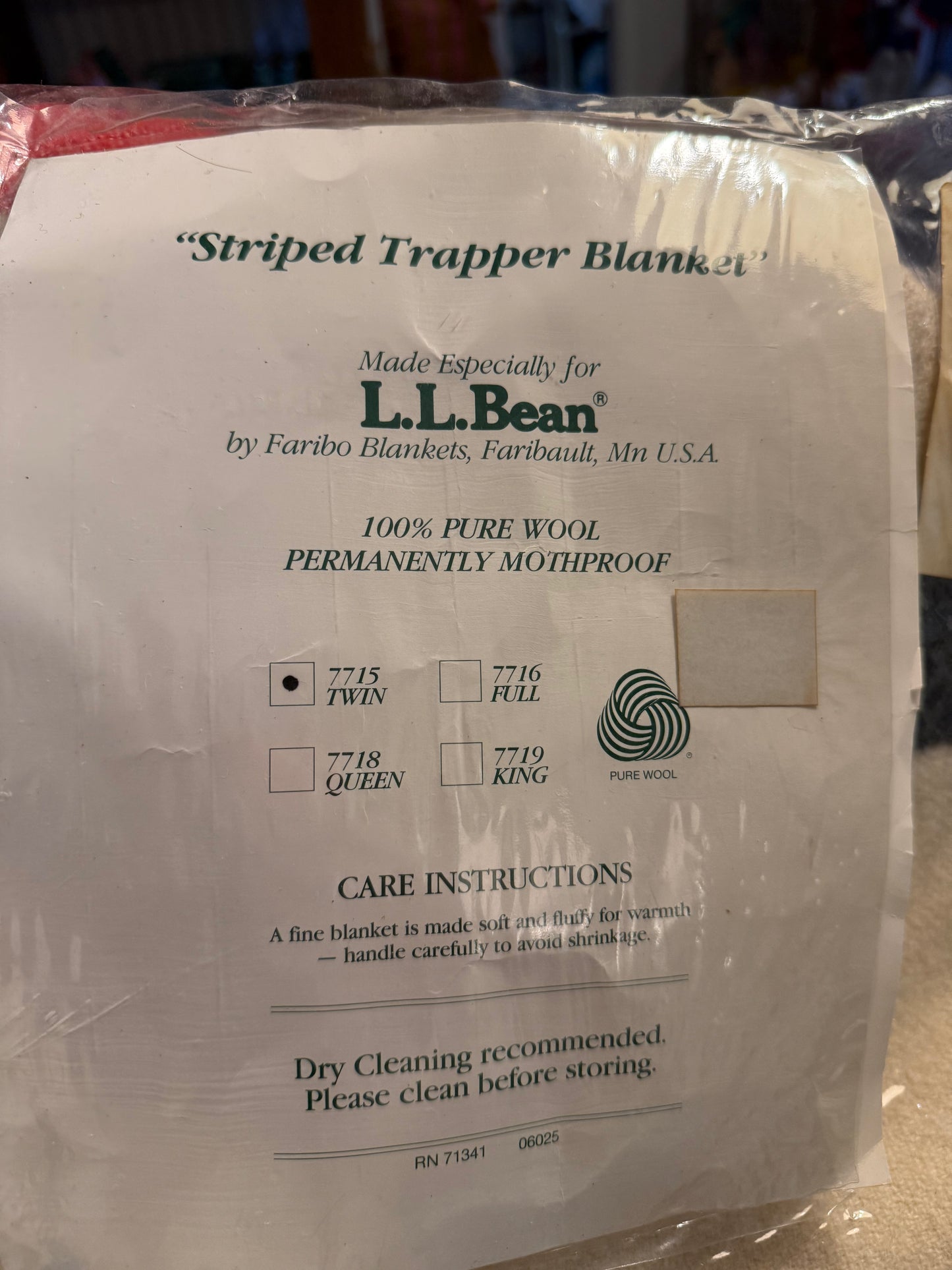 Vintage L.L.Bean Striped Camp Blanket | Freeport, Maine