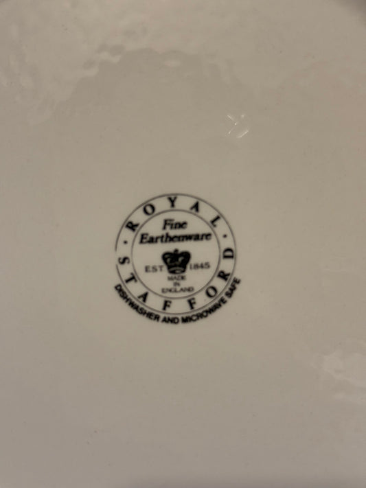 Vintage Brown Transferware Floral & Bird Plates - Set of 14