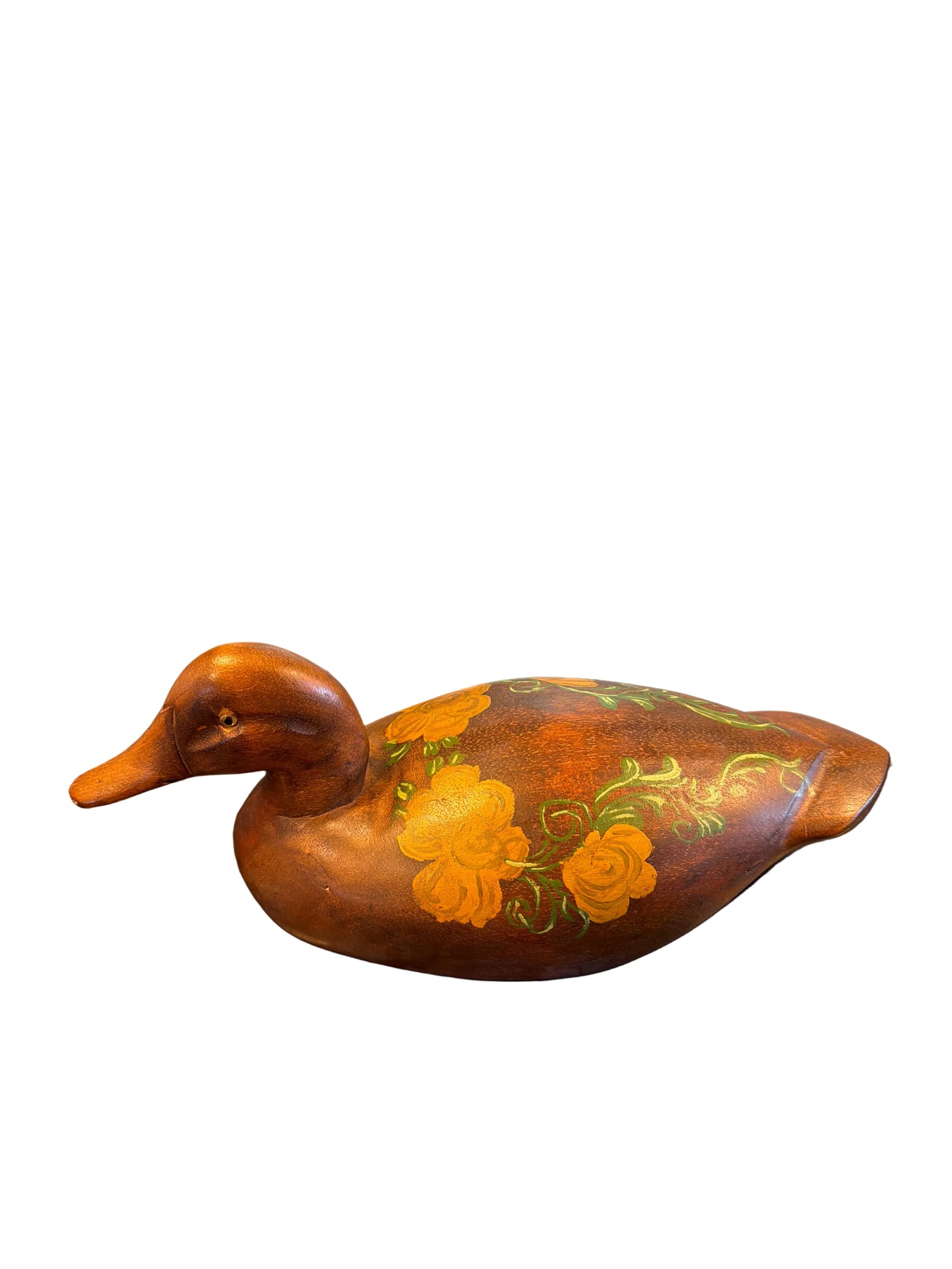 Vintage Hand-Painted Wooden Duck Decoy