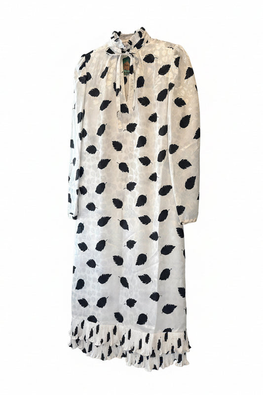 Richard Warren Black/White ruffled dress