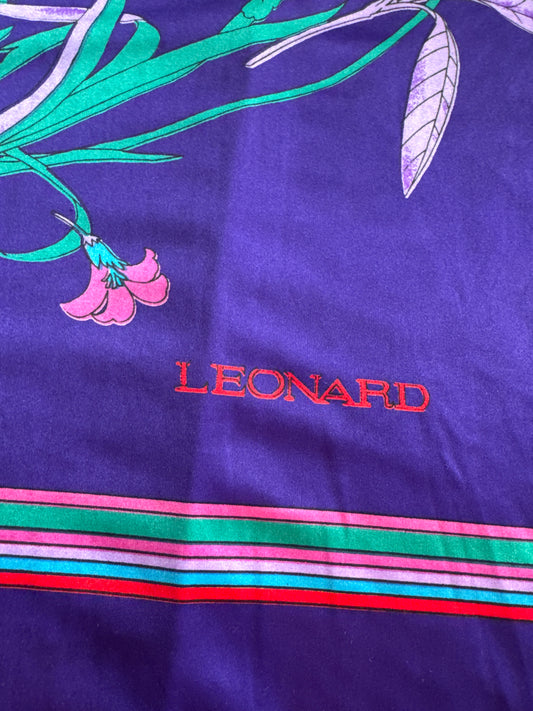 Highly coveted and collectible vintage Leonard Paris 1970s hostess dress