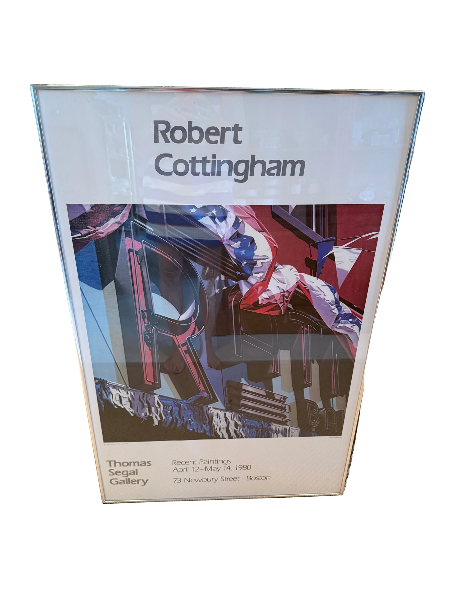 Robert Cottingham Exhibition Poster, 1980 (Framed)