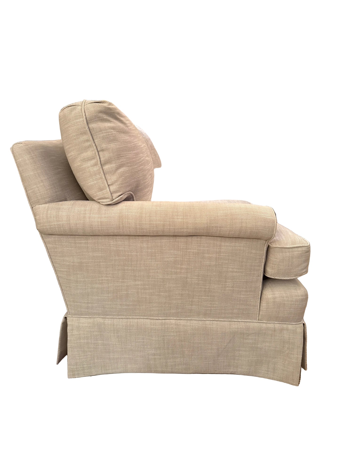 Newly upholstered vintage club chairs