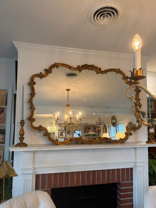 Vintage Ornate Giltwood Wall Mirror