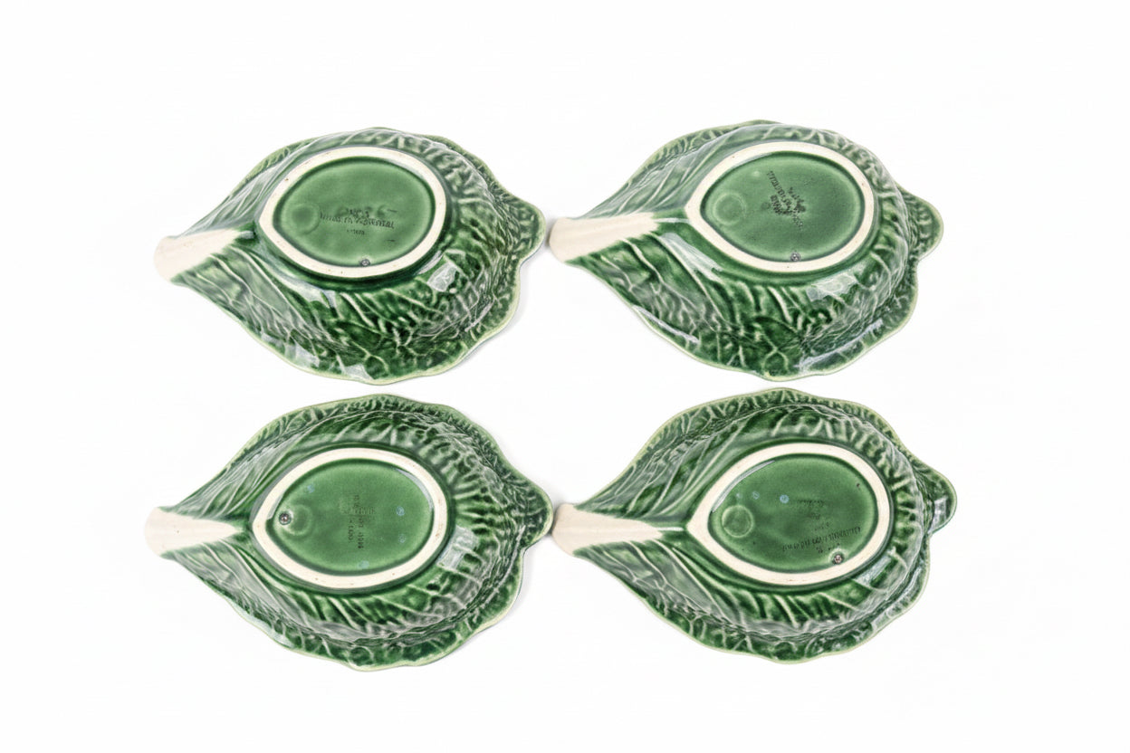Vintage SECLA Cabbage Leaf Bowls — Set of 4