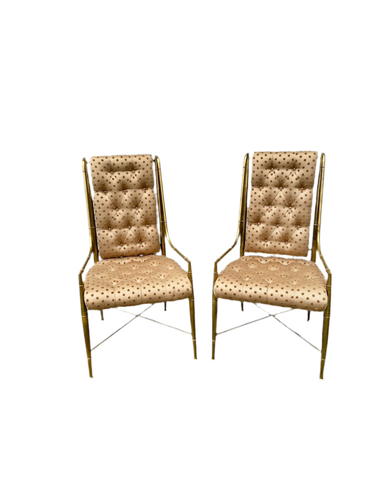 Pair of Brass "Imperial" Dining
Chairs by Weiman/Warren
Lloyd for Mastercraft