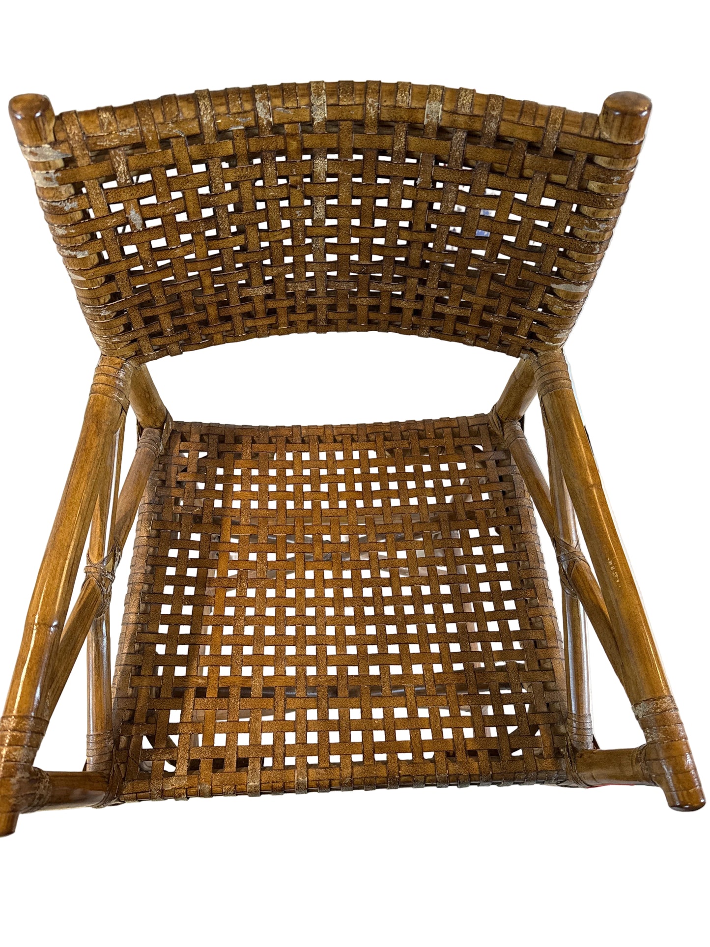 Vintage McGuire Woven Rattan Barstool