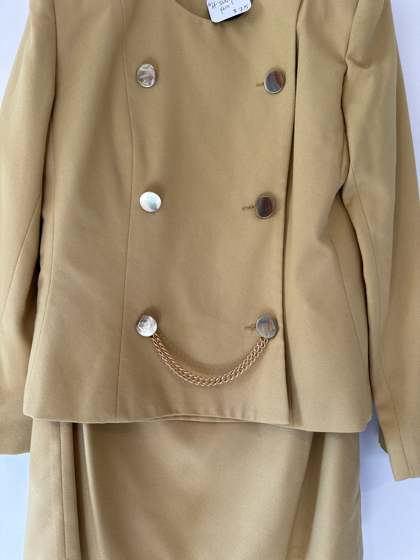Citron blazer (with skirt:)