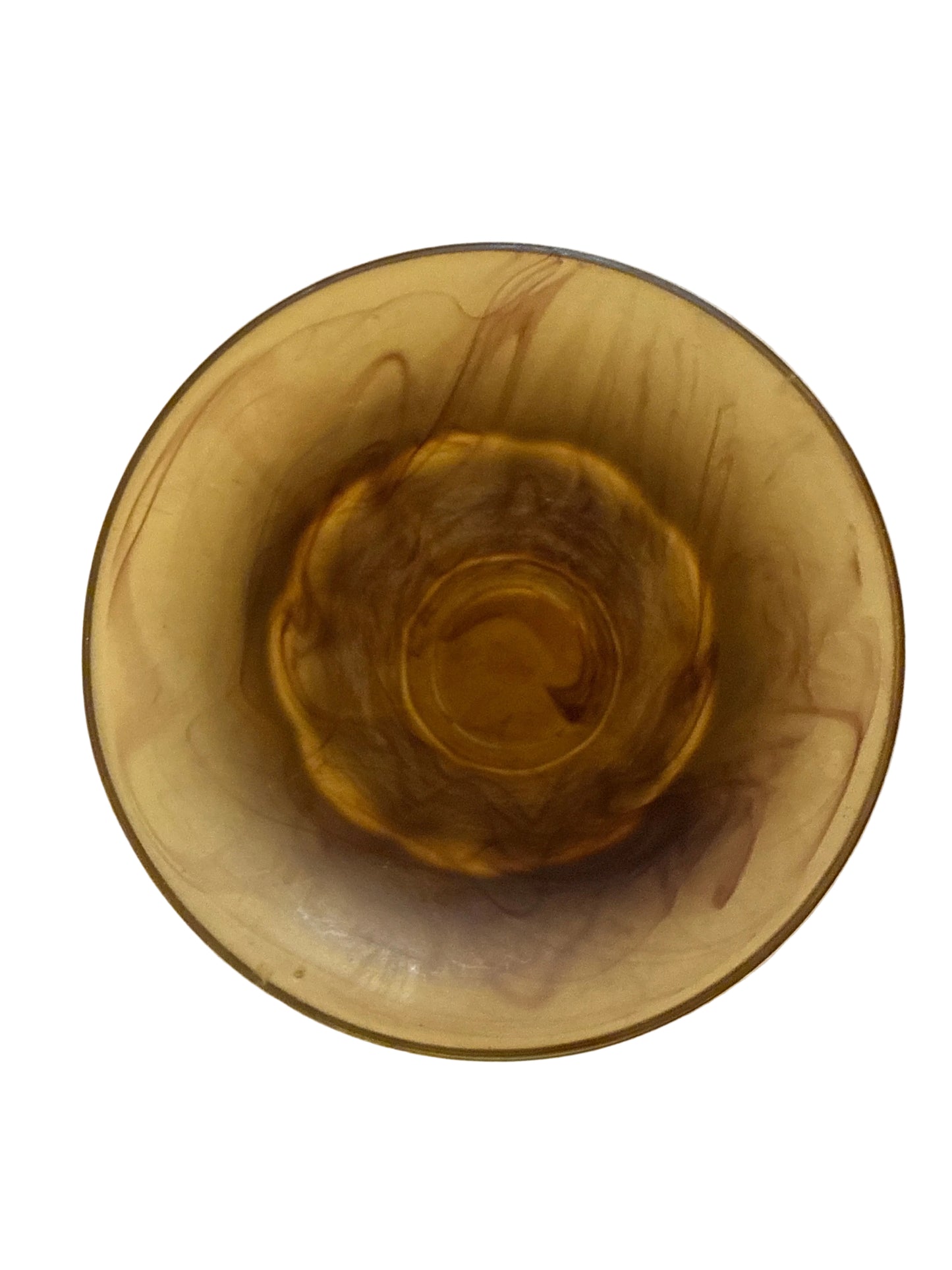 Davidson Amber Glass vase C1930’s