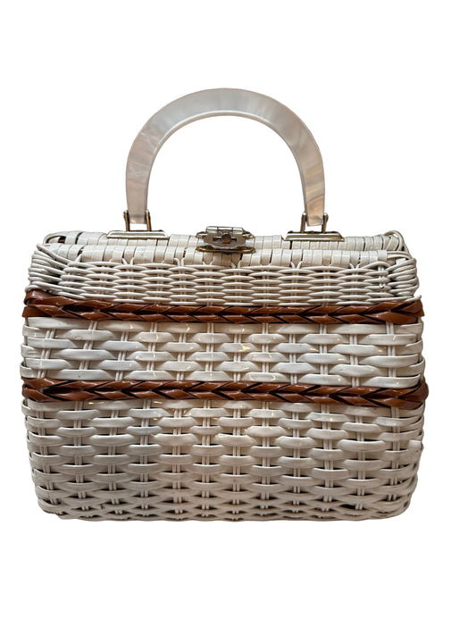 Vintage Woven Basket Bag