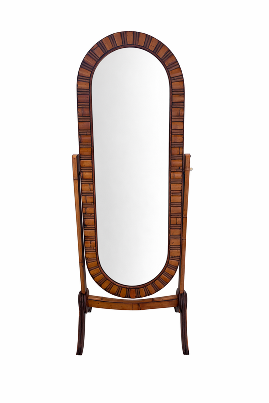 Bamboo Cheval Mirror