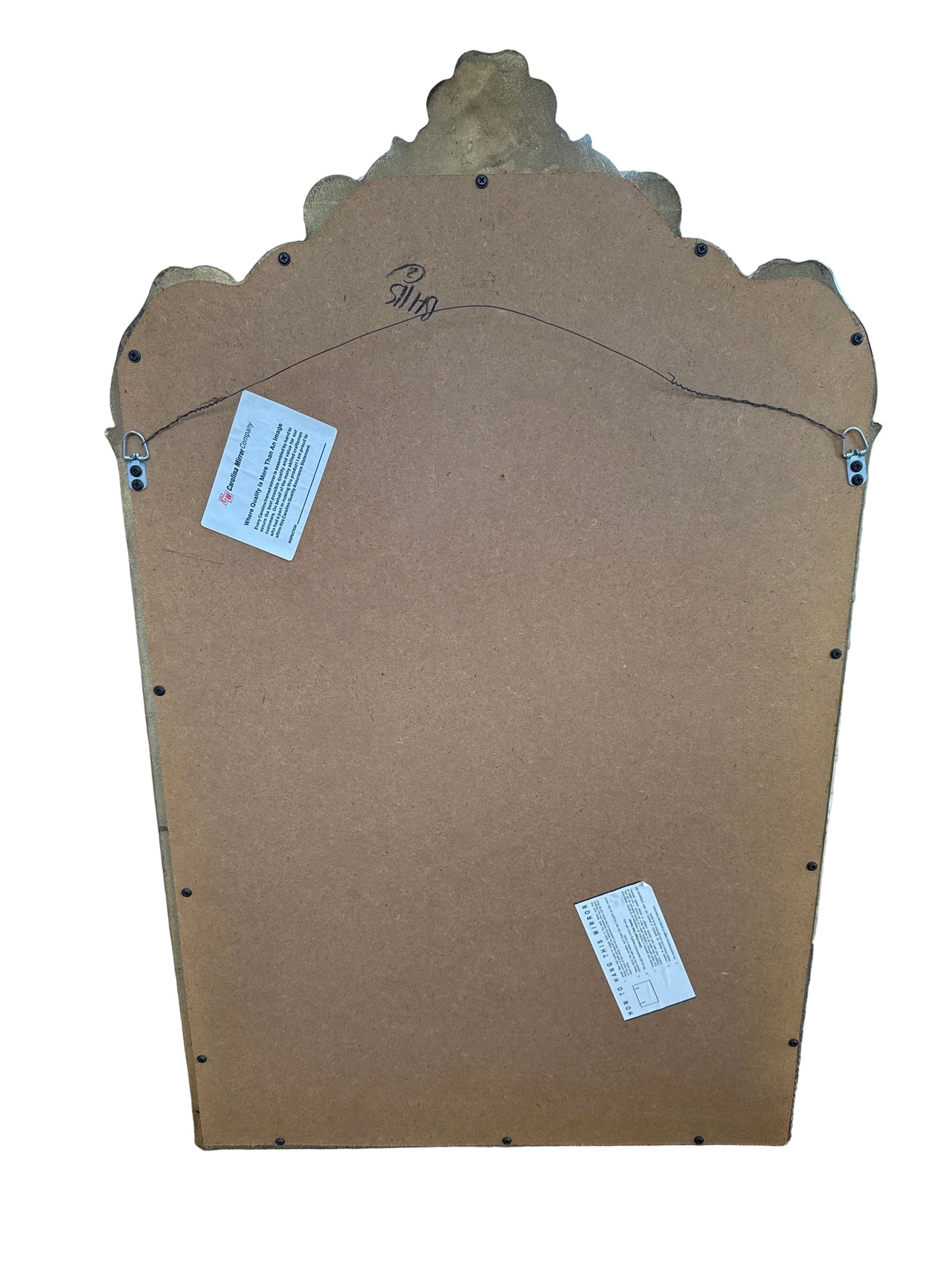 Vintage Carolina Mirror Company Rococo Wall Mirror