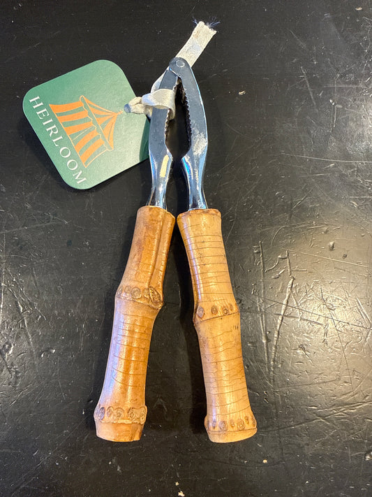 Vintage Bamboo Handle Nutcracker