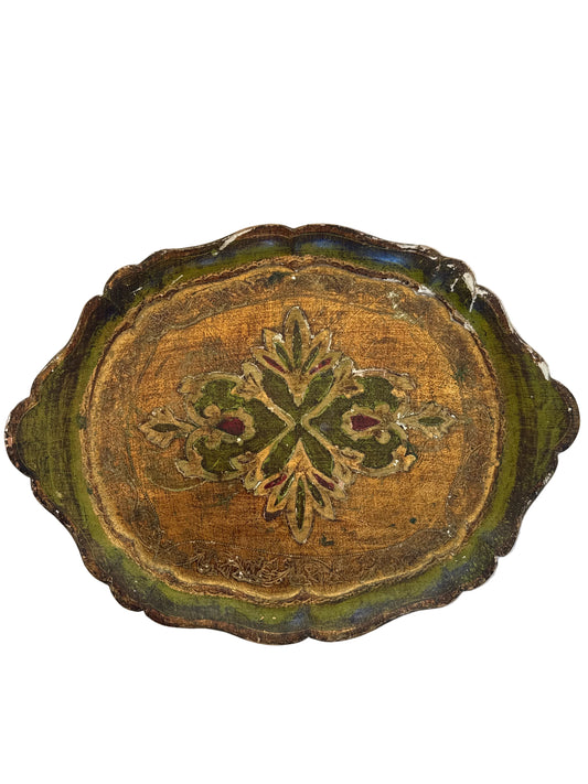 Vintage Florentine Tole Tray