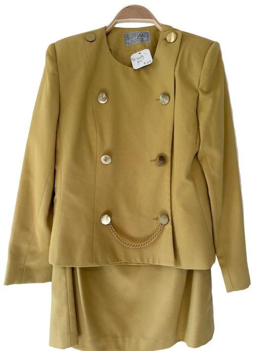 Citron blazer (with skirt:)