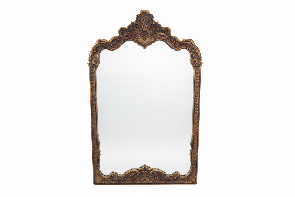 Vintage Carolina Mirror Company Rococo Wall Mirror