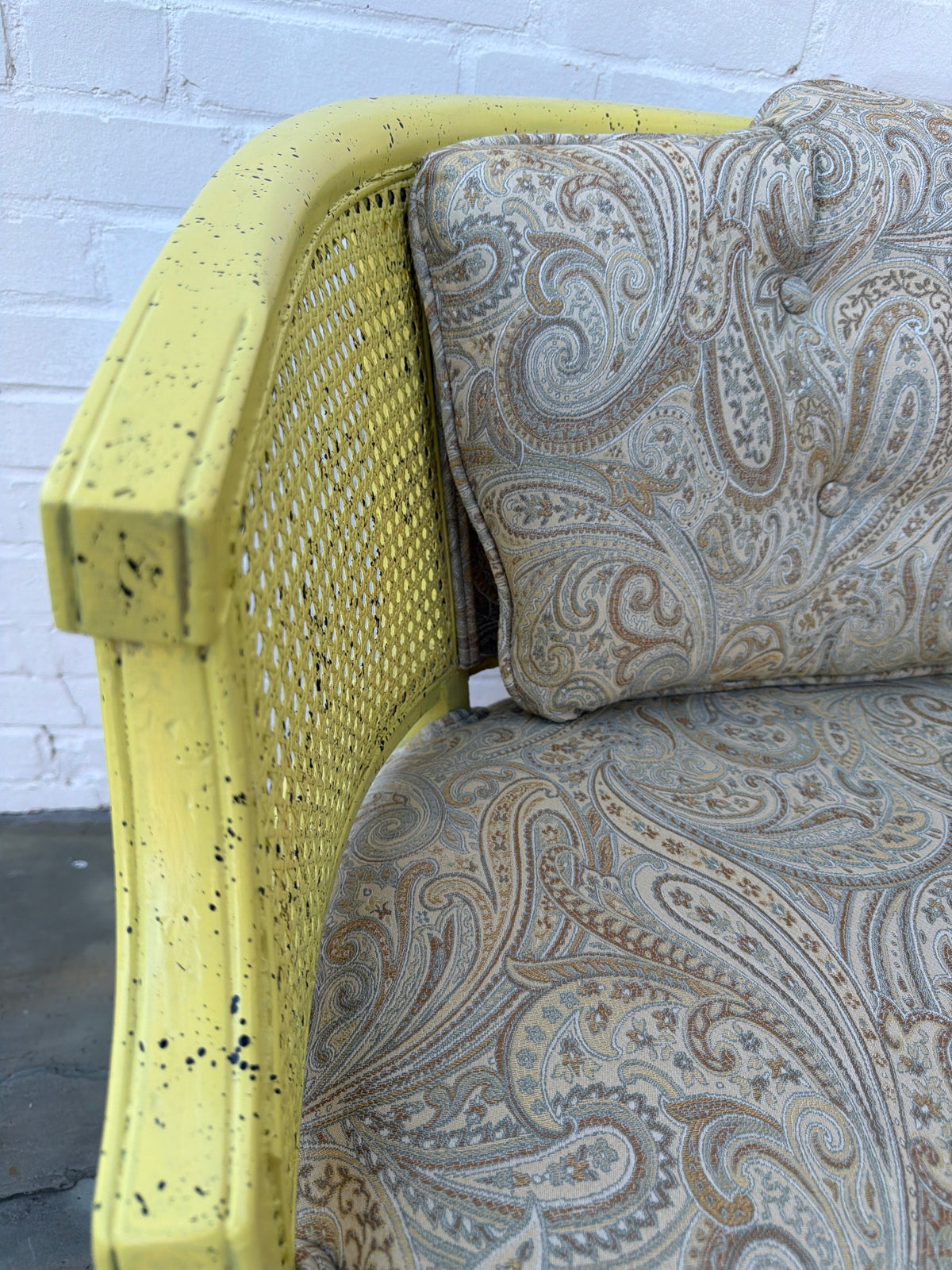 Vintage Cane Settee