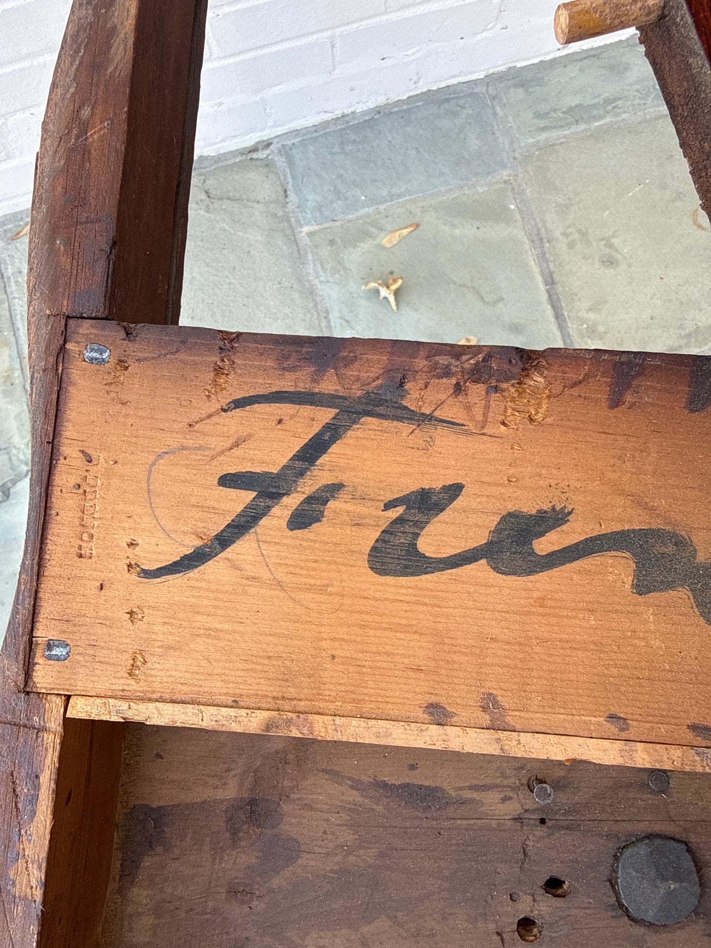 Vintage Mahogany Drop-Leaf Table on Casters