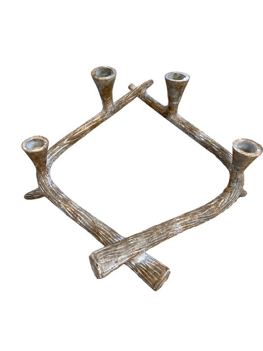 Faux Bois Candelabra