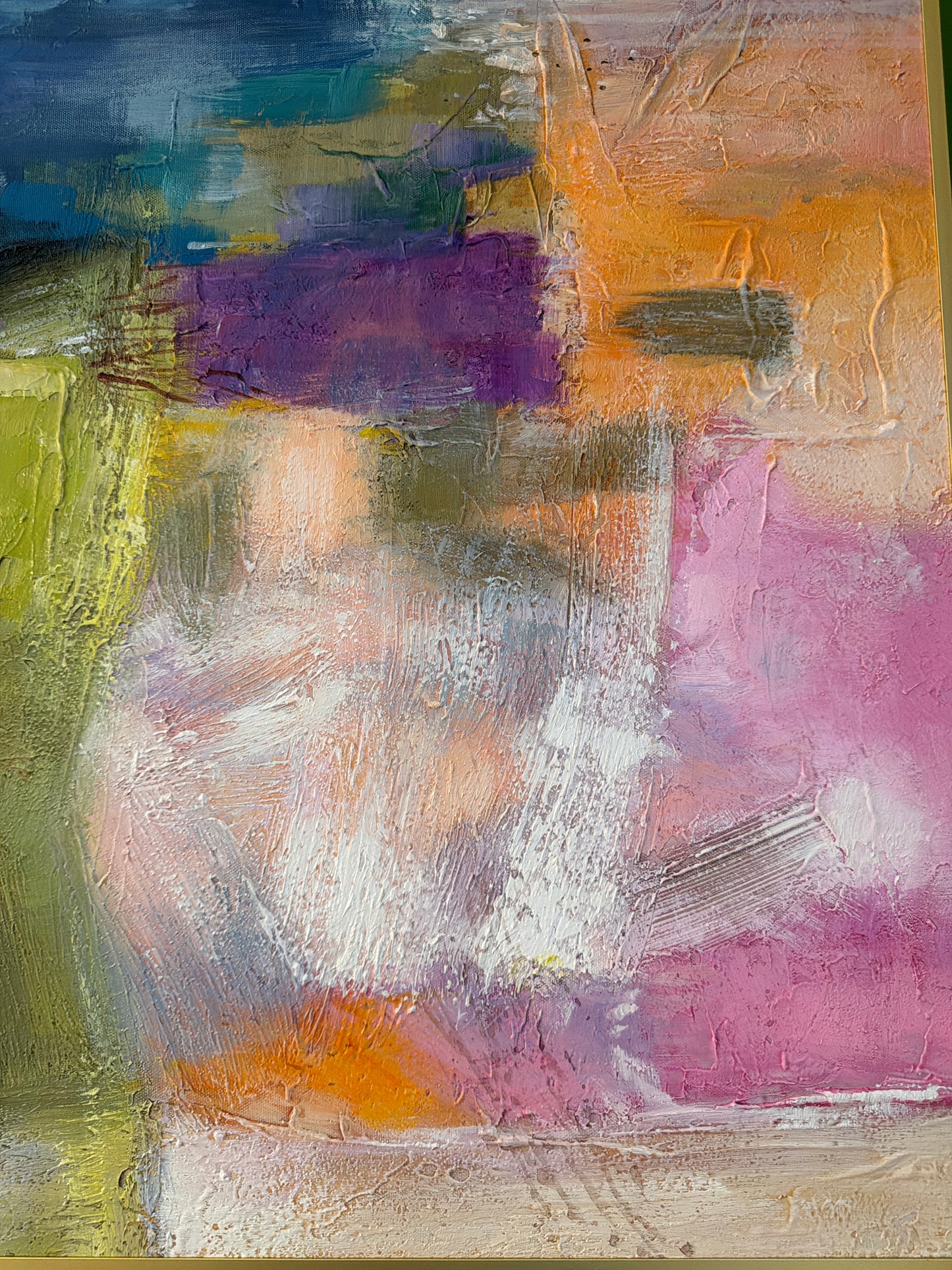 Framed colorful abstract