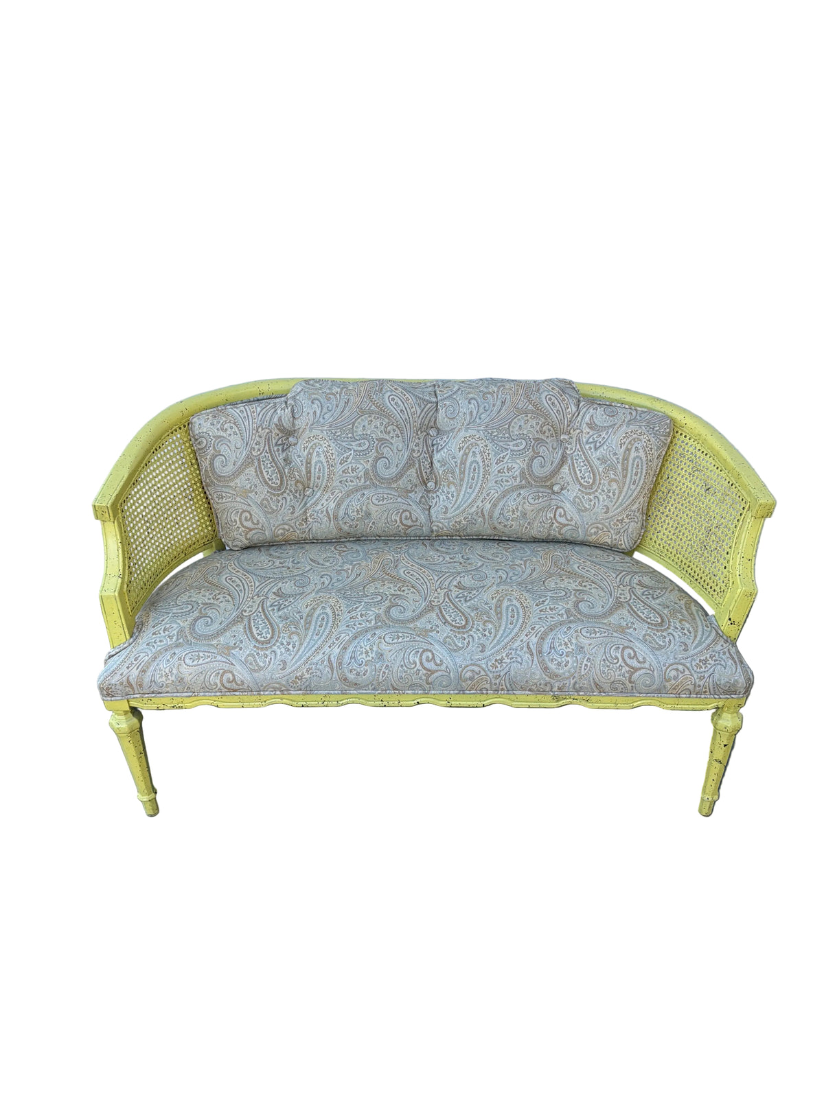 Vintage Cane Settee