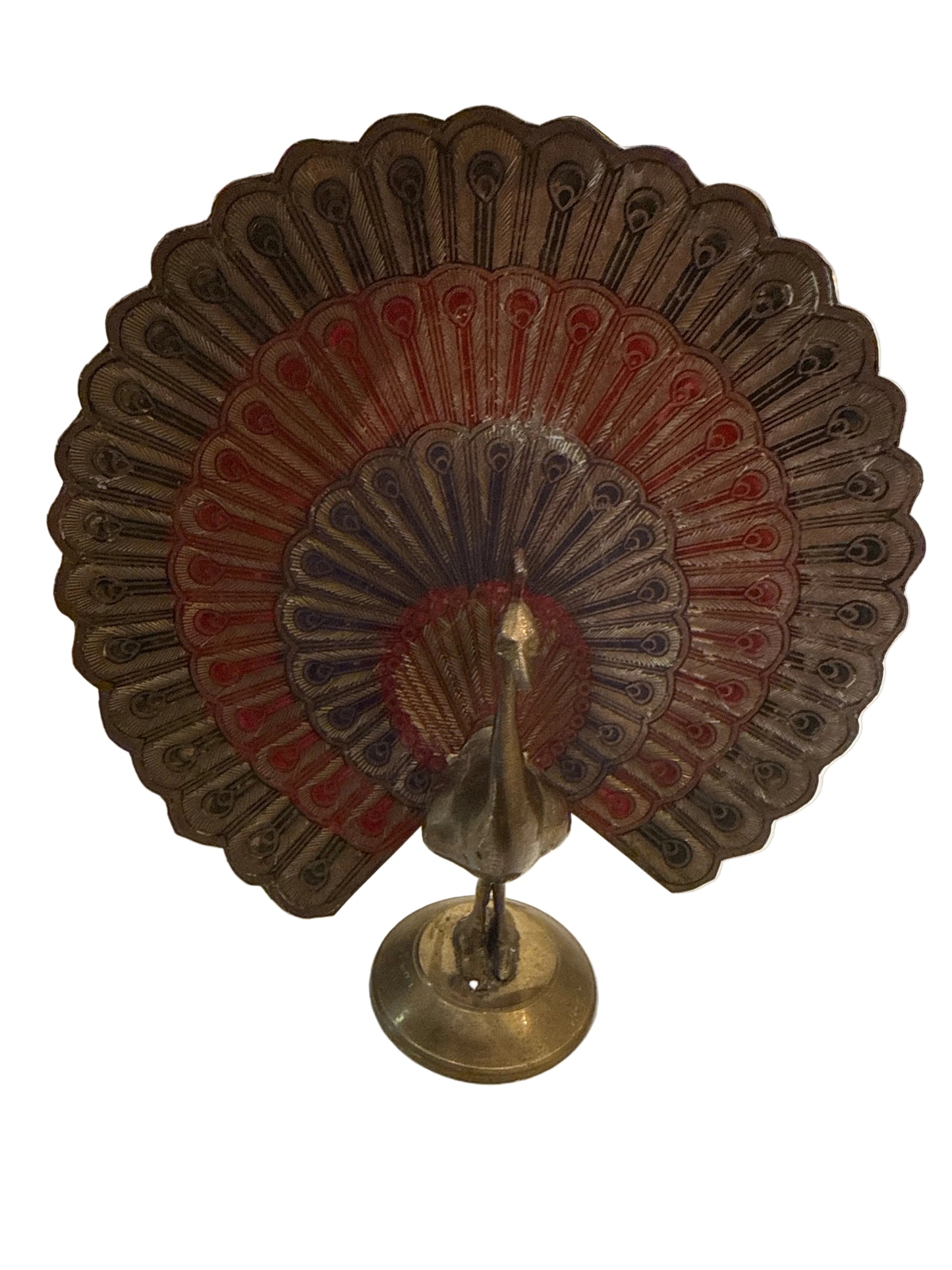 Vintage Brass Peacock