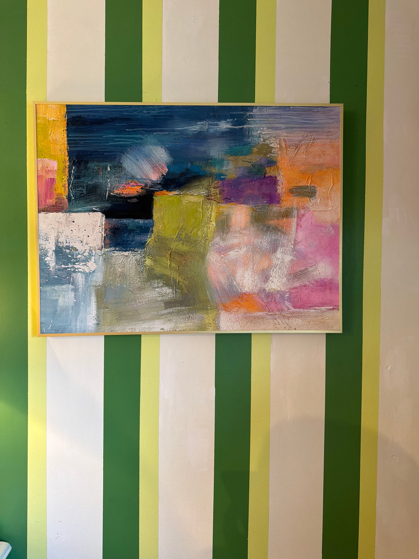 Framed colorful abstract