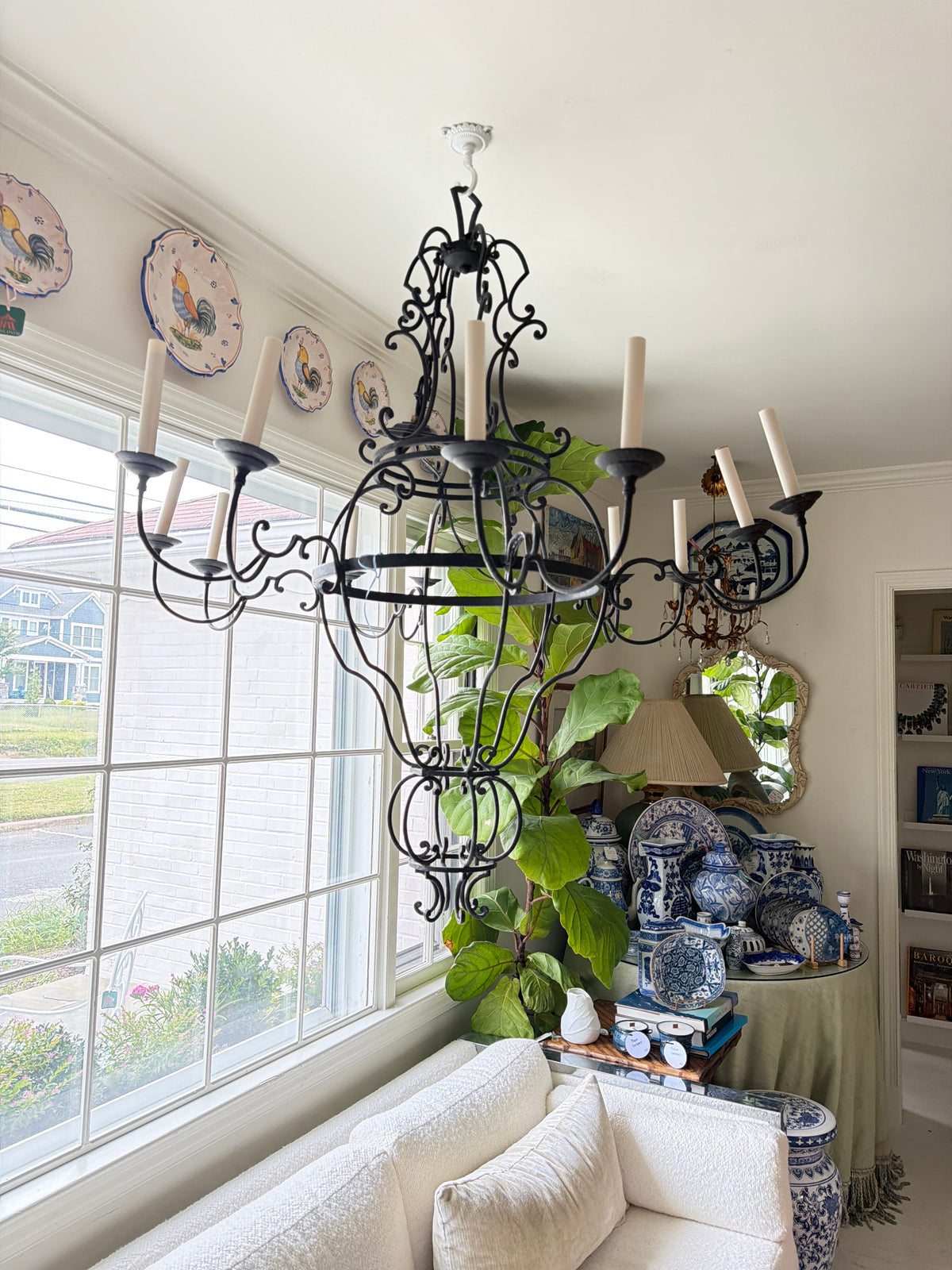 Formations for Holly Hunt Wrought Iron Chandelier