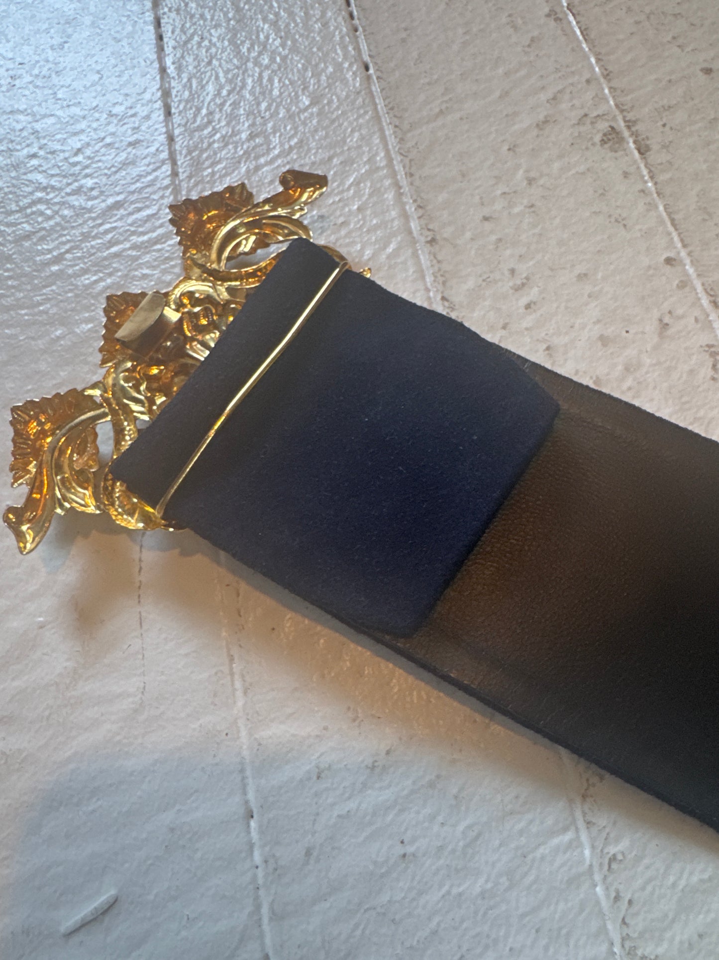 Vintage Suede Christian Dior belt