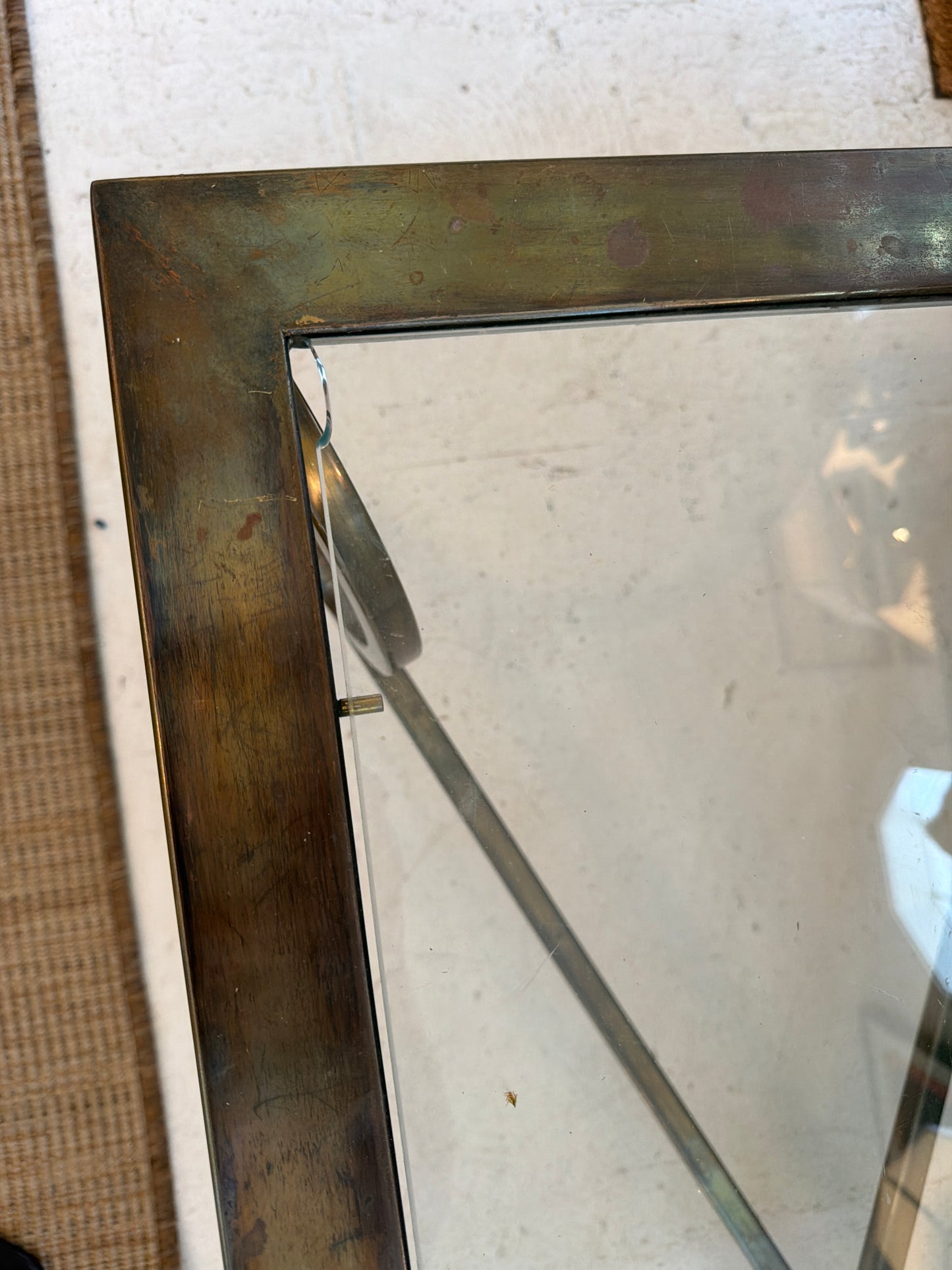 Vintage Brass & Glass Coffee Table