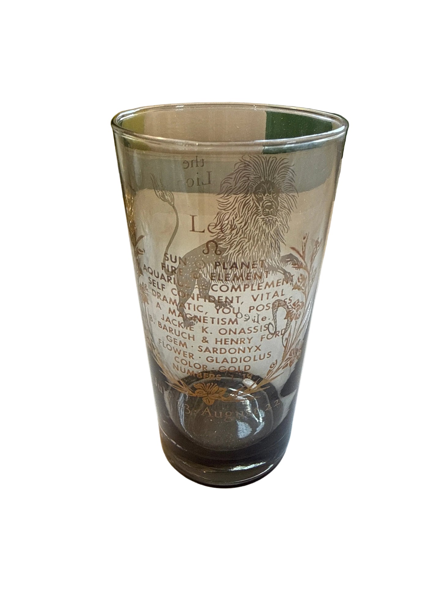 Vintage Zodiac Highball Glasses – Set of 12