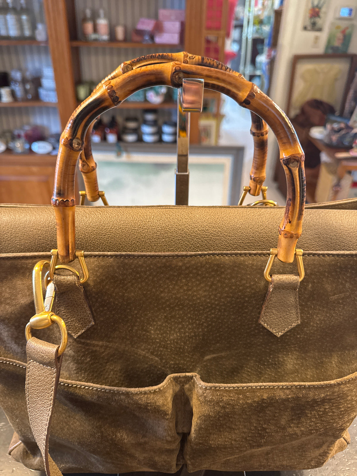Vintage Gucci, Diana bamboo handle bag ￼