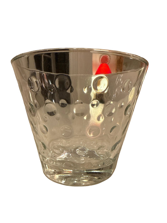 MCM Hazel Atlas Capri Dot Glass Ice Bucket