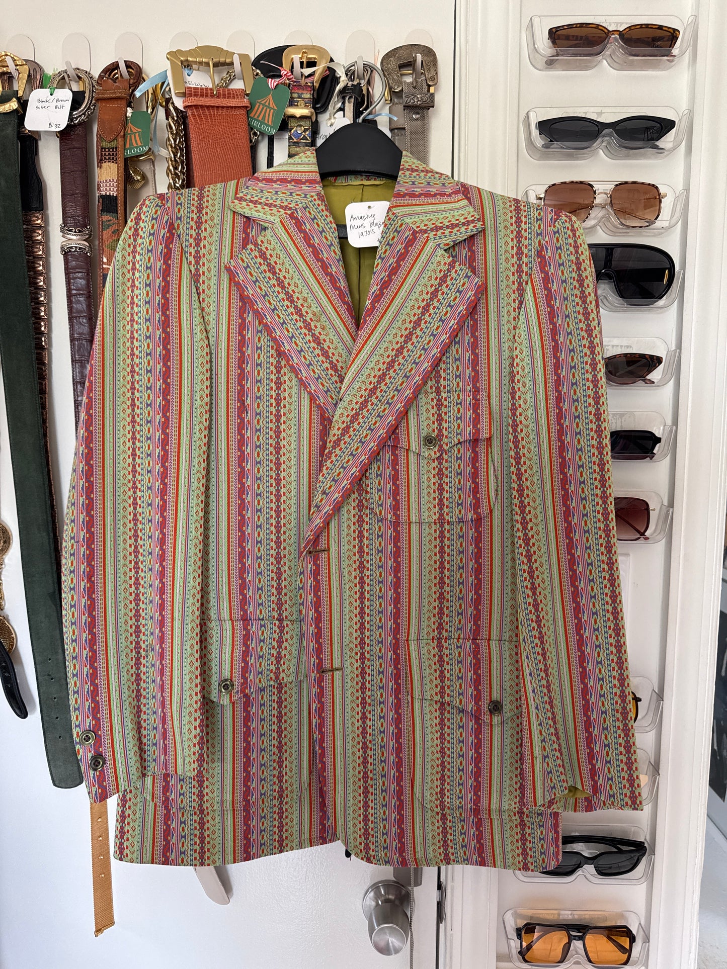 1960s Robert Allen of Beverly Hills, colorful men's blazer